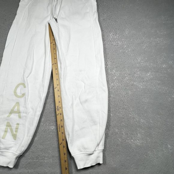 Lululemon Jogger Womens 4 White Scuba Relaxed HR Fleece Jogger Team Canada - Picture 8 of 15